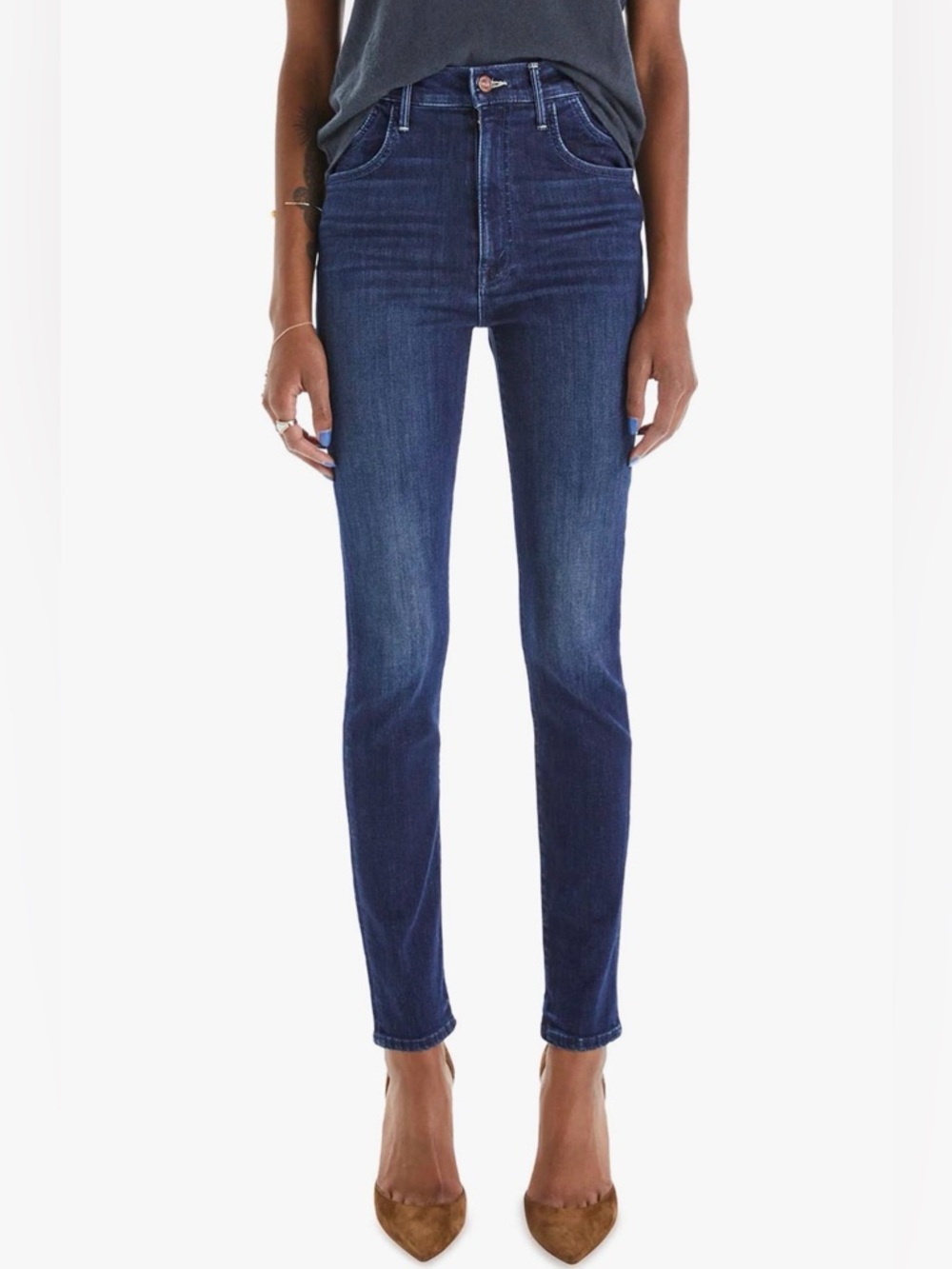 MOTHER | Stash Swooner Ankle Skinny Jeans